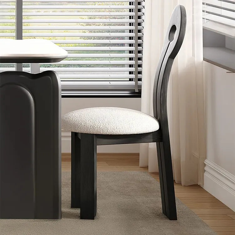 Table White Black COLOR1 COLOR2 Sintered Stone Multi-layer board Ash wood fby-6514