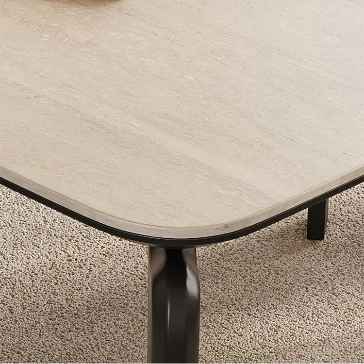 Table White Black COLOR1 COLOR2 Sintered Stone Multi-layer board Ash wood fby-6514