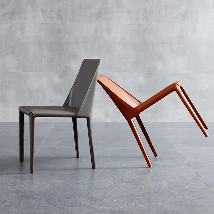 Chair Gray Beige Blue Orange White Black Synthetic leather Solid wood fby-6515