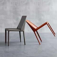 Chair Gray Beige Blue Orange White Black Synthetic leather Solid wood fby-6515