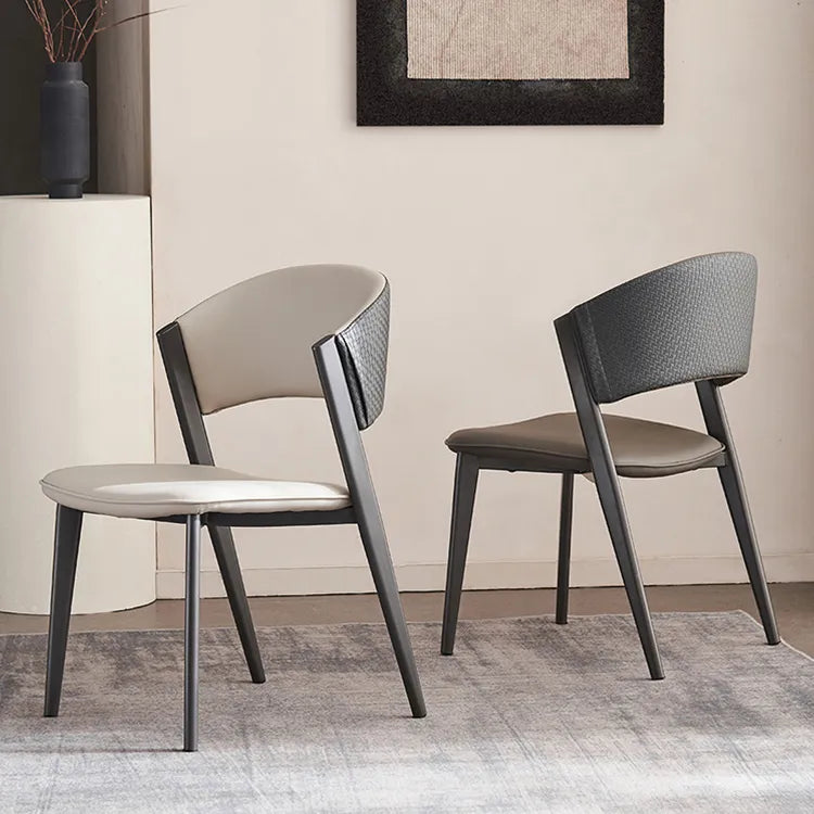 Chair Gray Beige Blue Orange White Black Synthetic leather Solid wood fby-6515