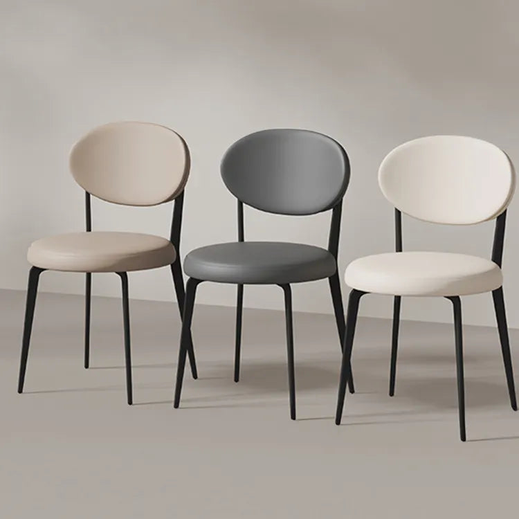 Chair Gray Beige Blue Orange White Black Synthetic leather Solid wood fby-6515