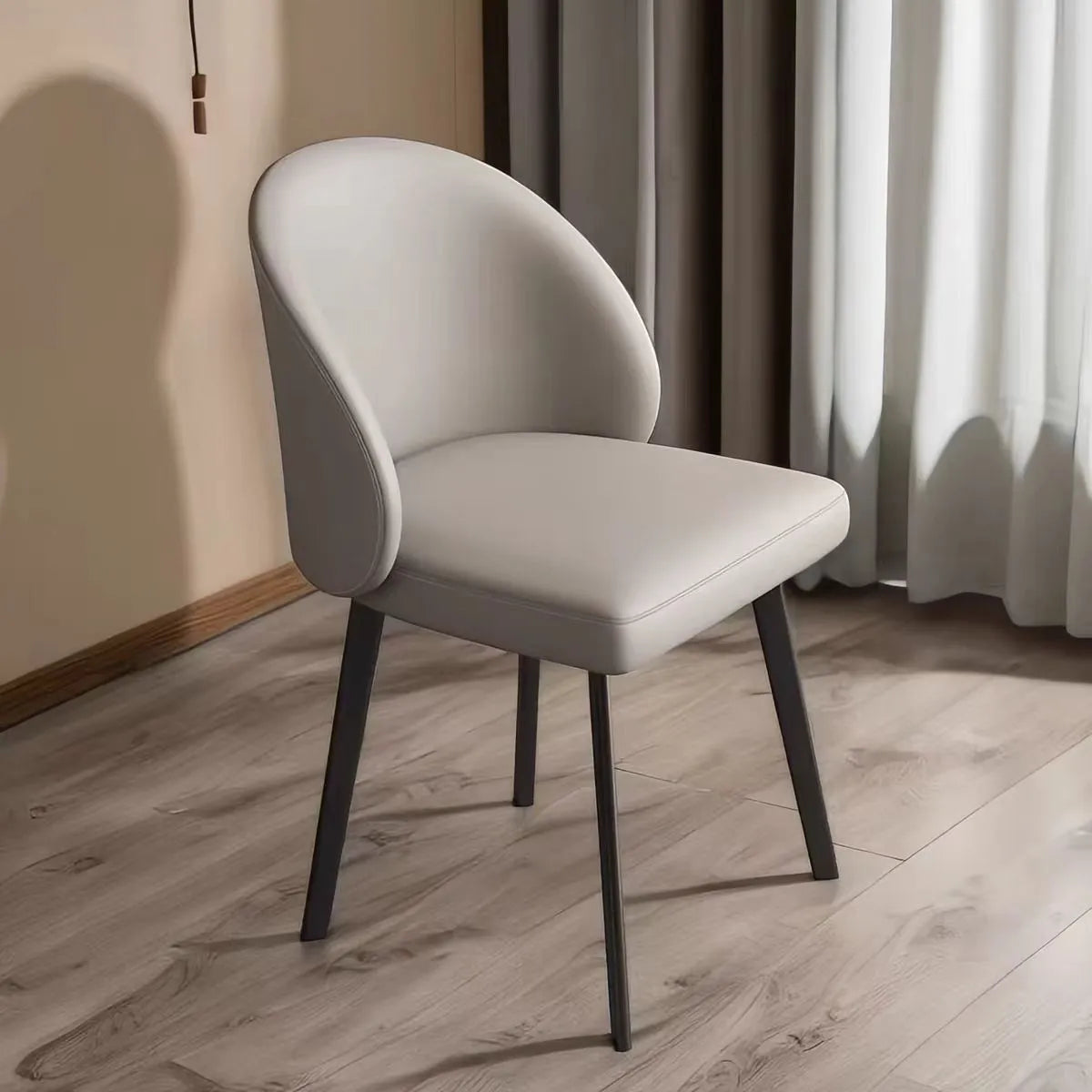 Chair Gray Beige Blue Orange White Black Synthetic leather Solid wood fby-6515