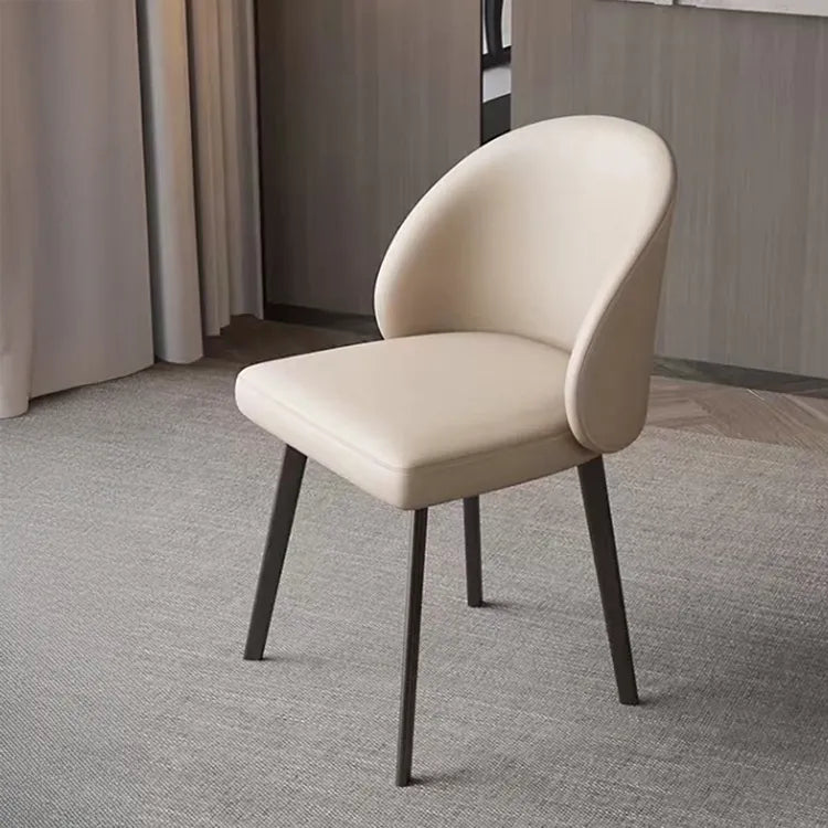 Chair Gray Beige Blue Orange White Black Synthetic leather Solid wood fby-6515