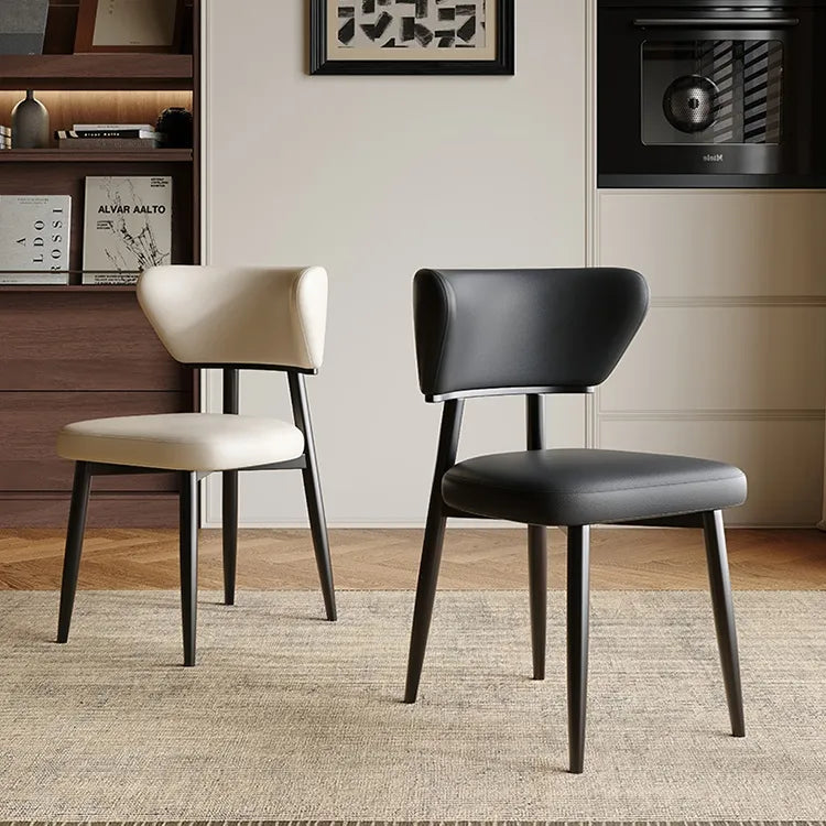 Chair Gray Beige Blue Orange White Black Synthetic leather Solid wood fby-6515