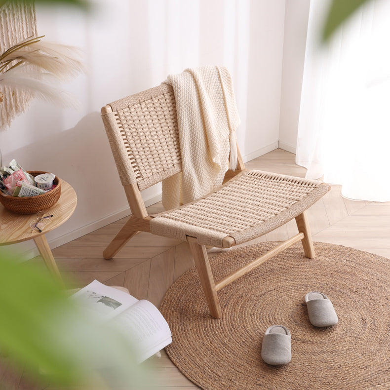 Elegant Ash Wood Chair for Modern Decor | Natural Wood Finish fcf-1480