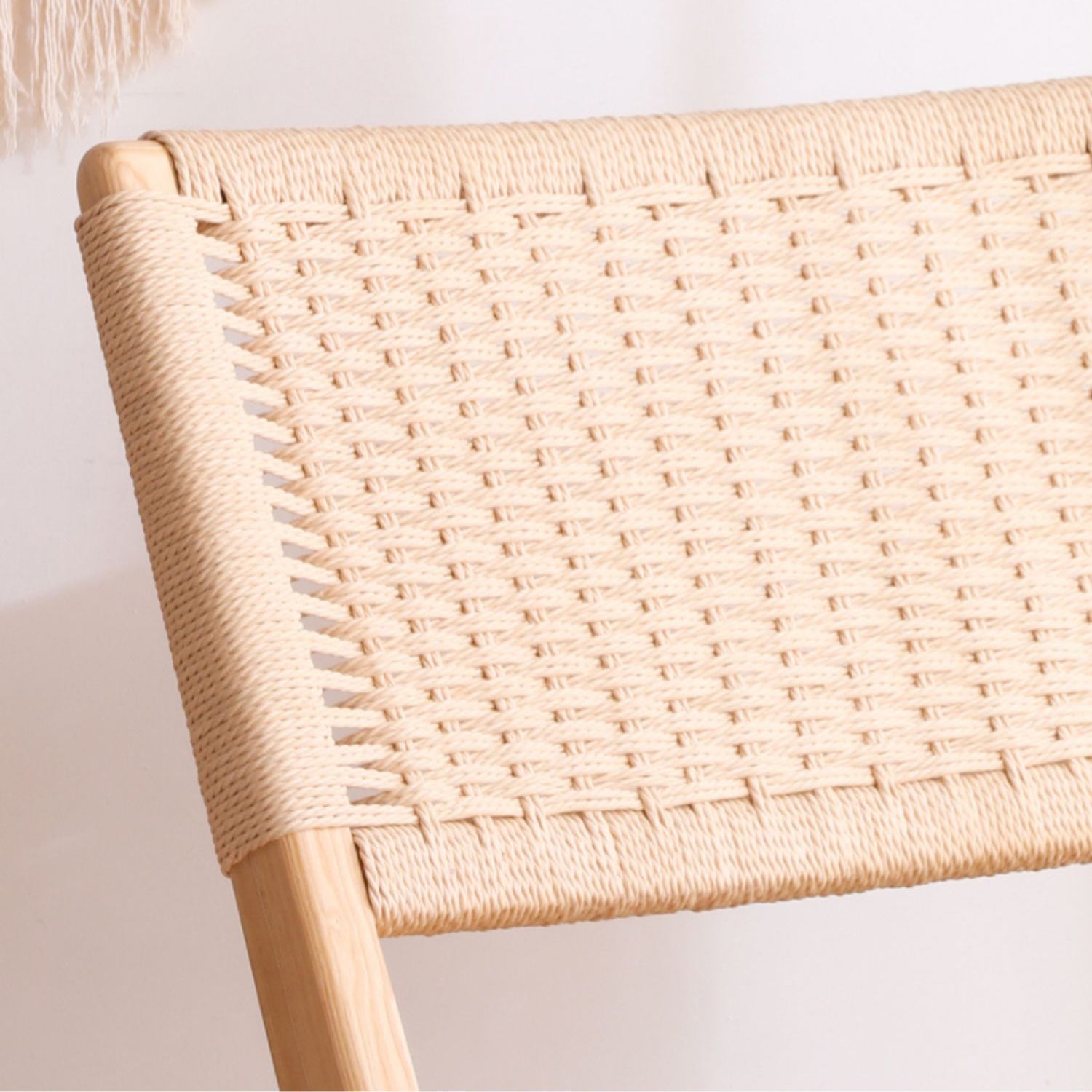 Elegant Ash Wood Chair for Modern Decor | Natural Wood Finish fcf-1480