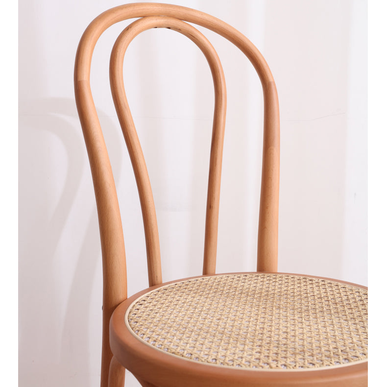 Stunning Beech & Rattan Natural Wood Chair for Elegant Interiors fcf-1481