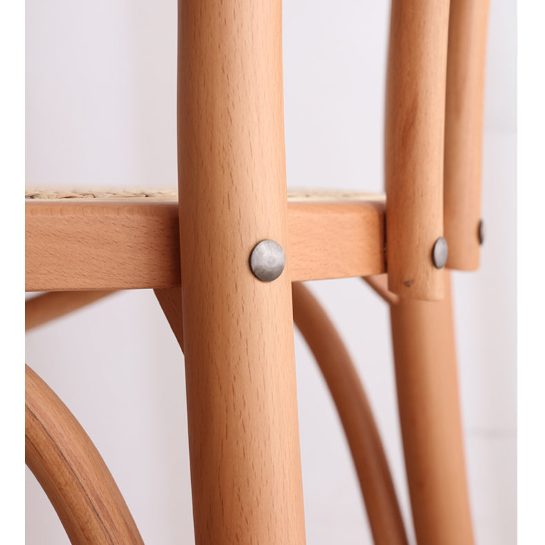 Stunning Beech & Rattan Natural Wood Chair for Elegant Interiors fcf-1481
