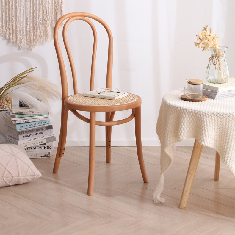Stunning Beech & Rattan Natural Wood Chair for Elegant Interiors fcf-1481