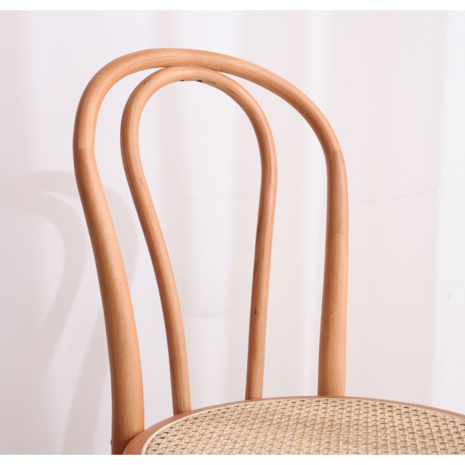 Stunning Beech & Rattan Natural Wood Chair for Elegant Interiors fcf-1481