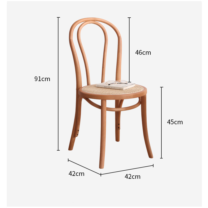 Stunning Beech & Rattan Natural Wood Chair for Elegant Interiors fcf-1481