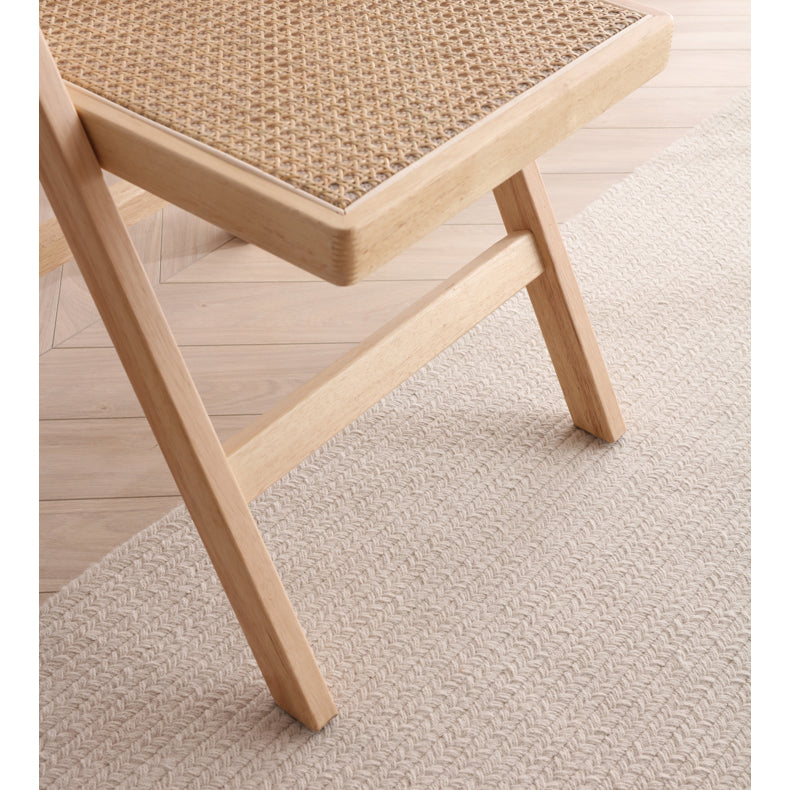 Elegant Natural Ash Wood and Rattan Chair for Modern Living Spaces fcf-1482