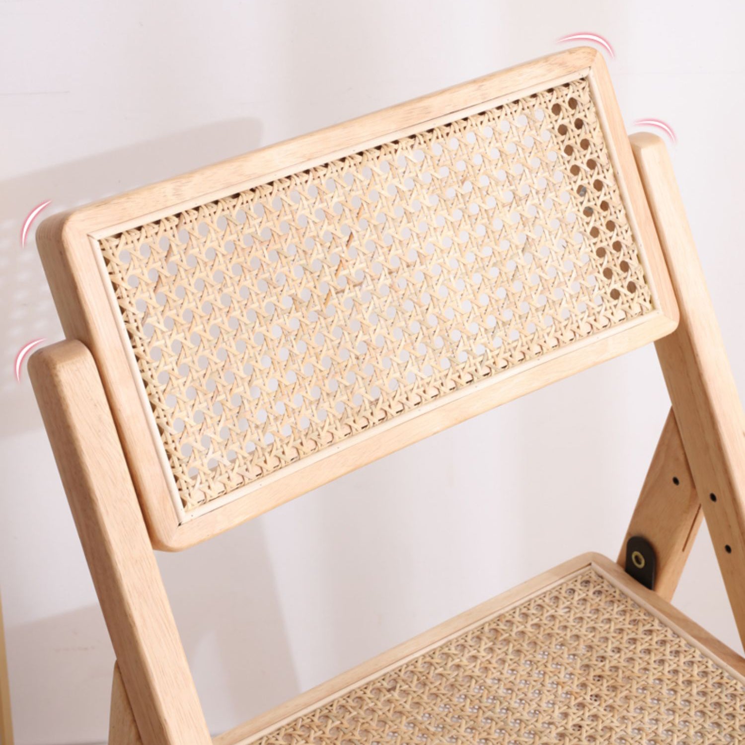 Elegant Natural Ash Wood and Rattan Chair for Modern Living Spaces fcf-1482