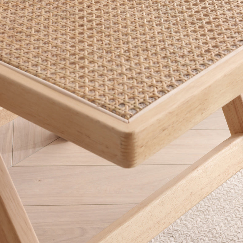 Elegant Natural Ash Wood and Rattan Chair for Modern Living Spaces fcf-1482