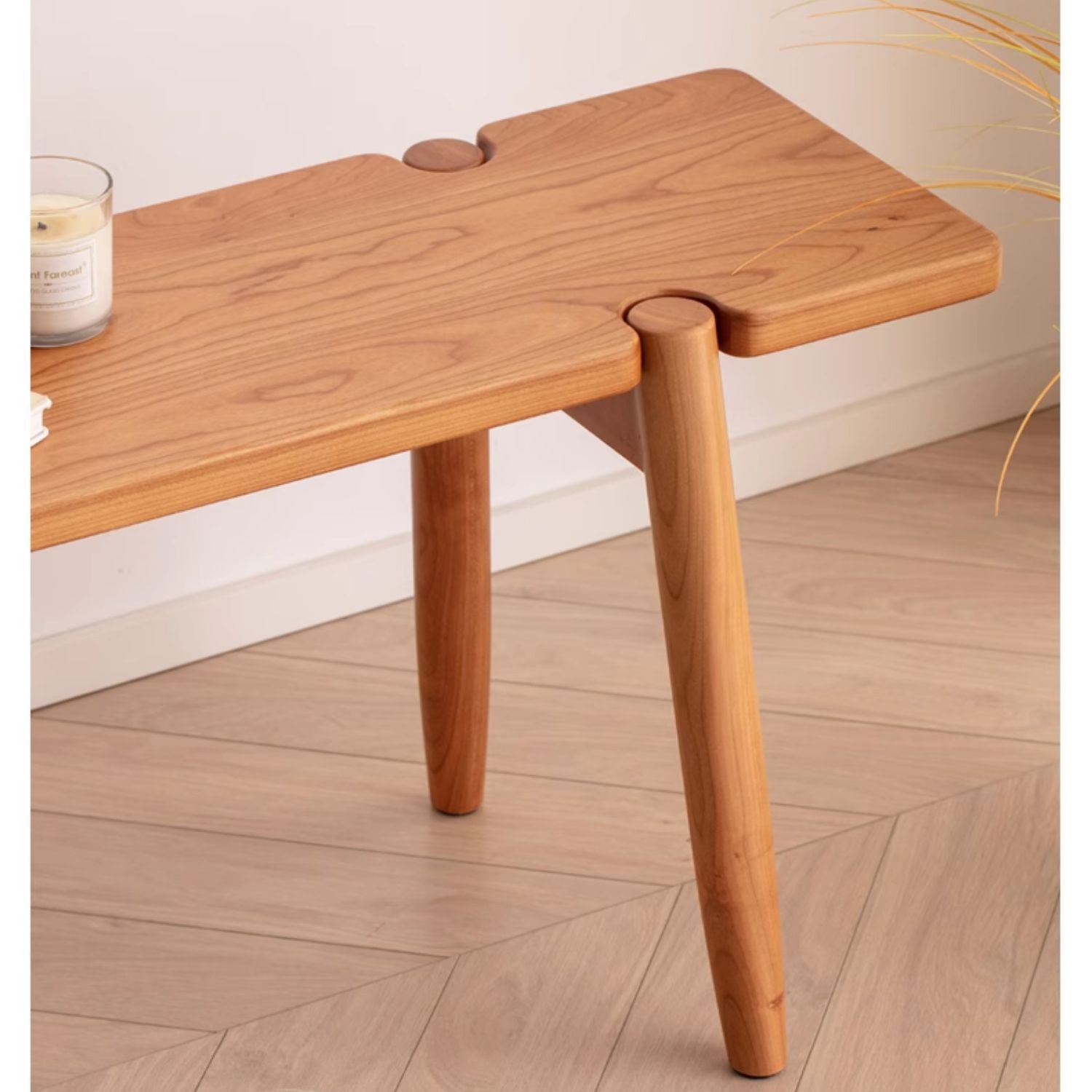 Elegant Cherry Wood Stool for Modern and Classic Interiors fcf-1485