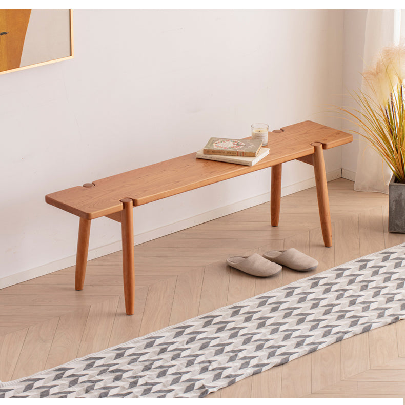 Elegant Cherry Wood Stool for Modern and Classic Interiors fcf-1485