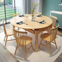 Stunning Brown Solid Wood Dining Table – Perfect for Modern Homes fcf-1491
