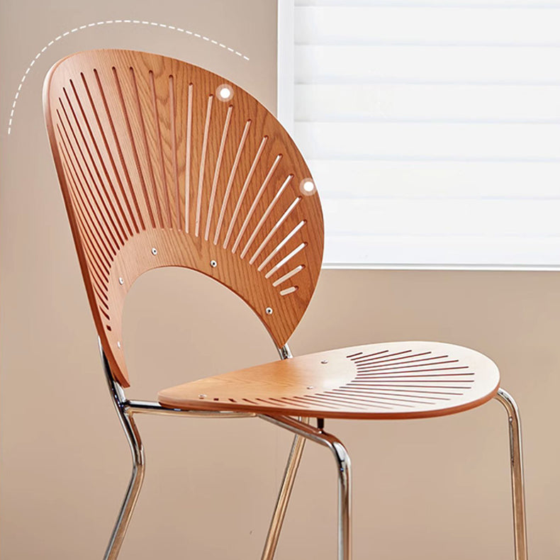 Stylish Light Brown and Black Chair for Modern Living Spaces fcp-1284
