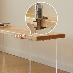 Elegant Natural Brown Ash Wood Stool - Perfect for Modern Interiors fcp-1301