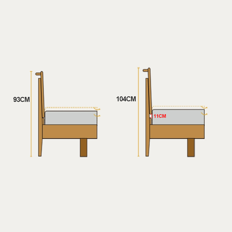 Luxury Bed Frame in Natural Cherry and Zelkova Wood - Elegant and Durable Design for Your Bedroom fcp-1324