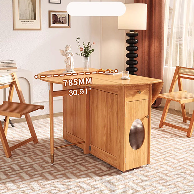 Classic Natural Brown Solid Wood and Rattan Chair fjnl-1608