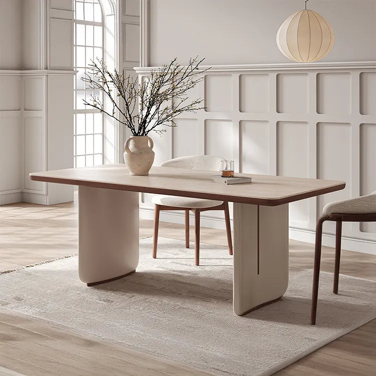 Table White COLOR1 Sintered Stone Multi-layer board Oak fkan-6563