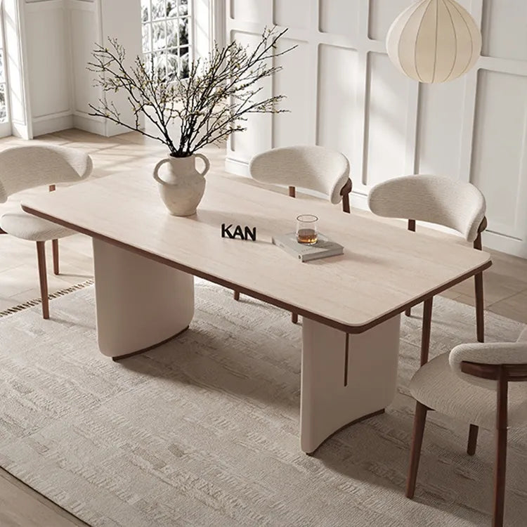 Table White COLOR1 Sintered Stone Multi-layer board Oak fkan-6563