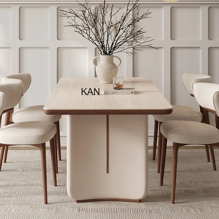 Table White COLOR1 Sintered Stone Multi-layer board Oak fkan-6563