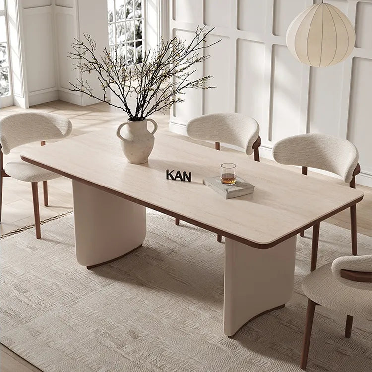 Table White COLOR1 Sintered Stone Multi-layer board Oak fkan-6563