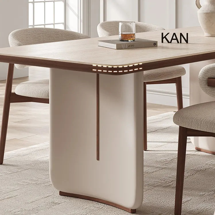 Table White COLOR1 Sintered Stone Multi-layer board Oak fkan-6563