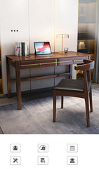 Elegant Brown Natural Wood Table - Stylish Home Decor with Rubber Wood & Particle Board fl-250