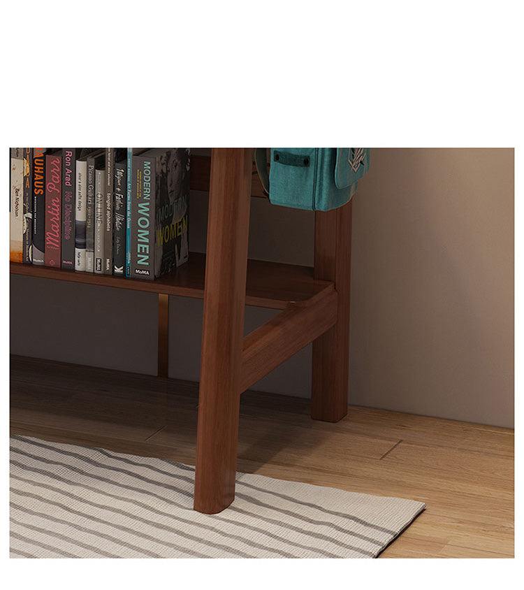 Stylish Multi-Color Home Office Desk - Natural Wood, White, Blue, Pink - Durable Rubber Wood and Particle Board fl-258