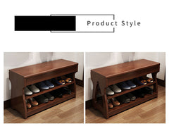Elegant Rubber Wood Stool – Premium Brown & White Finish for Stylish Home Decor fl-259
