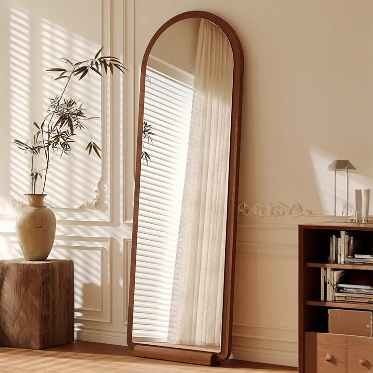 Mirror Black Brown Solid wood Glass Eco-friendly Board flld-6566