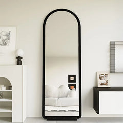 Mirror Black Brown Solid wood Glass Eco-friendly Board flld-6566