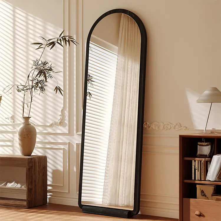 Mirror Black Brown Solid wood Glass Eco-friendly Board flld-6566