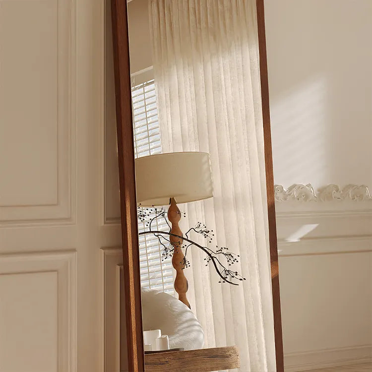 Mirror Black Brown Solid wood Glass Eco-friendly Board flld-6566