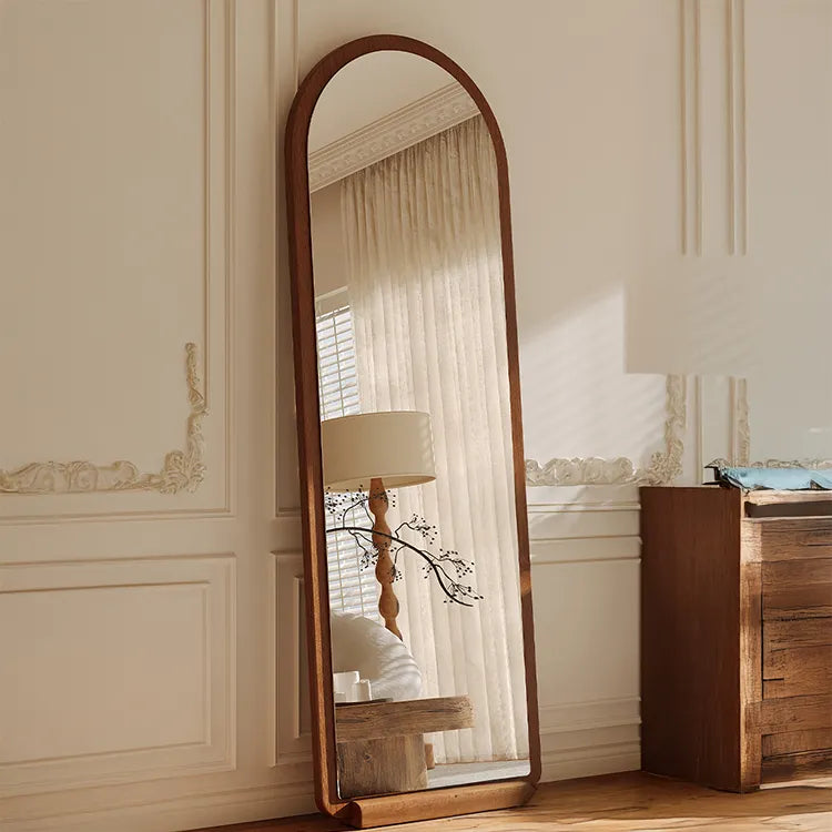 Mirror Black Brown Solid wood Glass Eco-friendly Board flld-6566