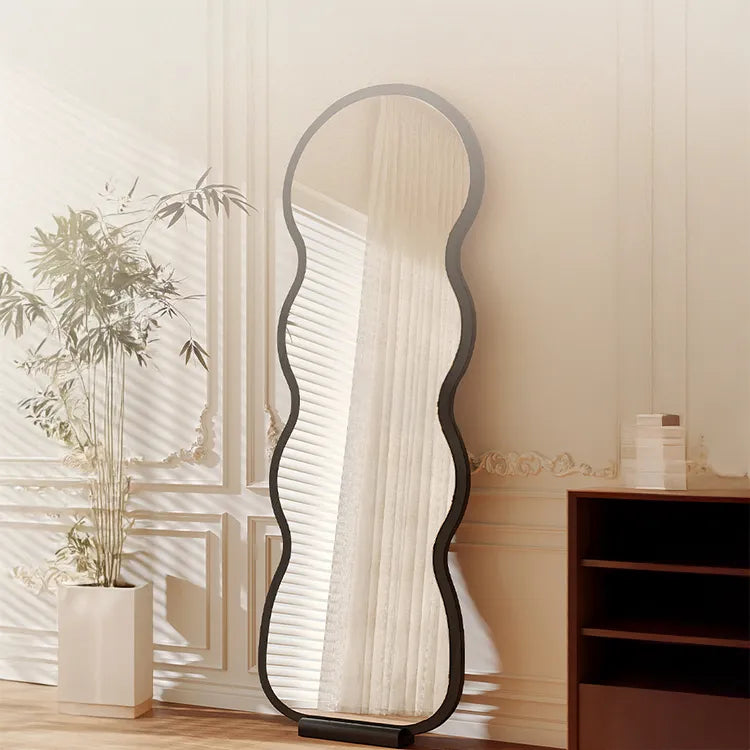 Mirror Brown Black Natural Solid wood Glass Eco-friendly Board flld-6567