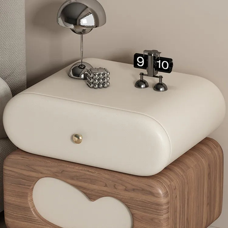 Nightstand Brown/Beige Khaki/Beige Pink/Beige Blue/Beige Green/Beige Orange/Beige Black/Beige Synthetic leather Pine flsjj-6305