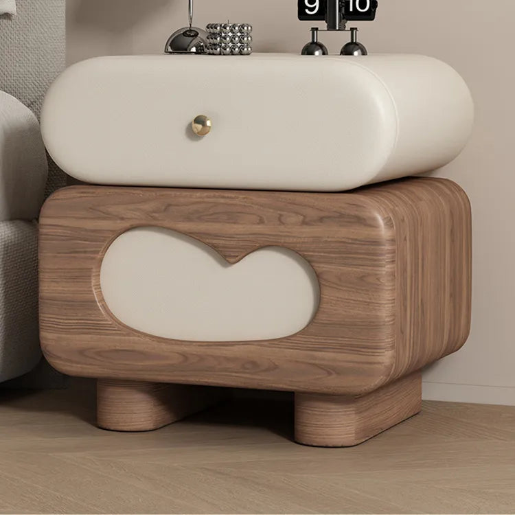Nightstand Brown/Beige Khaki/Beige Pink/Beige Blue/Beige Green/Beige Orange/Beige Black/Beige Synthetic leather Pine flsjj-6305