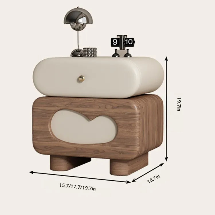 Nightstand Brown/Beige Khaki/Beige Pink/Beige Blue/Beige Green/Beige Orange/Beige Black/Beige Synthetic leather Pine flsjj-6305