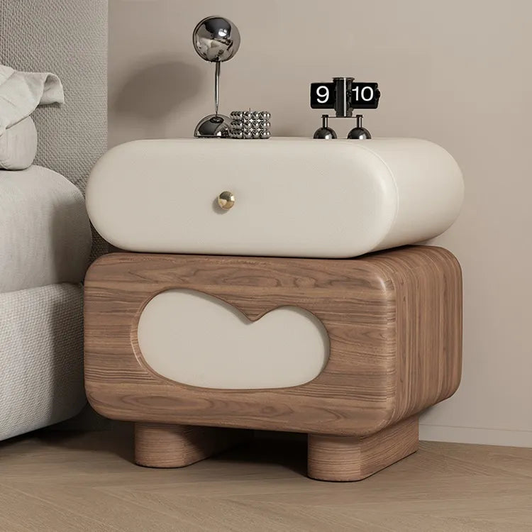 Nightstand Brown/Beige Khaki/Beige Pink/Beige Blue/Beige Green/Beige Orange/Beige Black/Beige Synthetic leather Pine flsjj-6305