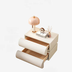 Nightstand Khaki Light gray Dark gray Green Pink Black Beige White Synthetic leather Pine Multi-layer board flsjj-6307