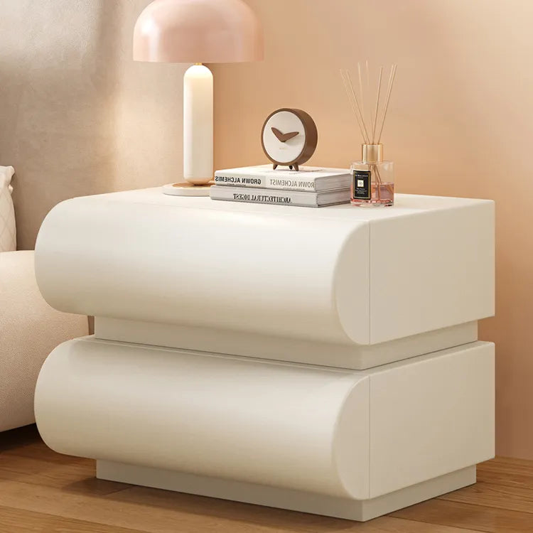 Nightstand Khaki Light gray Dark gray Green Pink Black Beige White Synthetic leather Pine Multi-layer board flsjj-6307