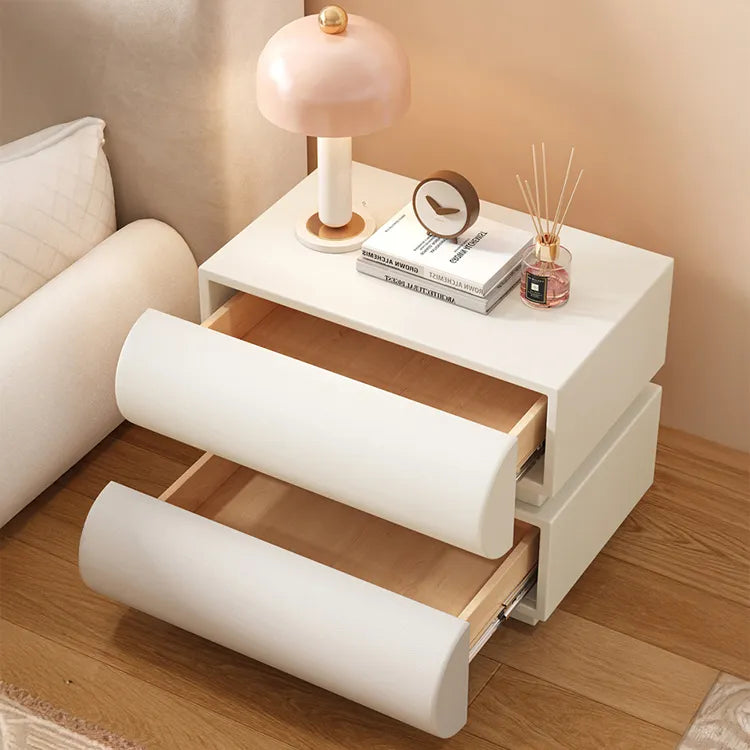 Nightstand Khaki Light gray Dark gray Green Pink Black Beige White Synthetic leather Pine Multi-layer board flsjj-6307