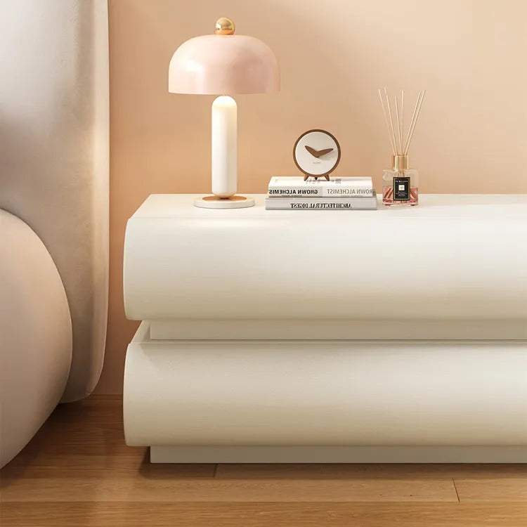 Nightstand Khaki Light gray Dark gray Green Pink Black Beige White Synthetic leather Pine Multi-layer board flsjj-6307