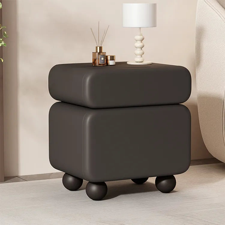Nightstand Brown/Beige Brown/Khaki Beige Orange/Black Black Green/Beige Khaki/Black Beige/Black Synthetic leather Pine flsjj-6308