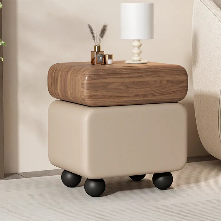 Nightstand Brown/Beige Brown/Khaki Beige Orange/Black Black Green/Beige Khaki/Black Beige/Black Synthetic leather Pine flsjj-6308